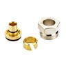 Compression fittings for PEX plastic tubings, G 1/2 PEX塑料管的压缩配件,G 1/2“ A,12x1.1,镀镍