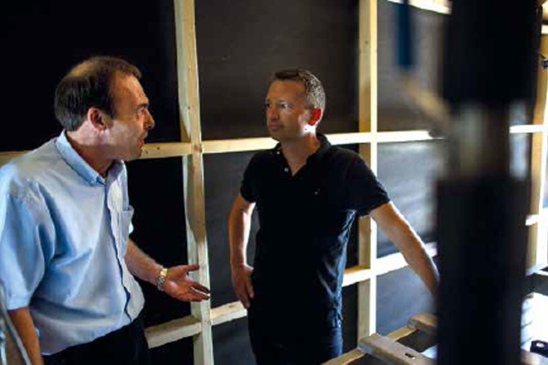 莫滕·汉森（Morten Hansen）和托马斯·斯洛特（Thomas Slott）在Co₂系统中心的前面。