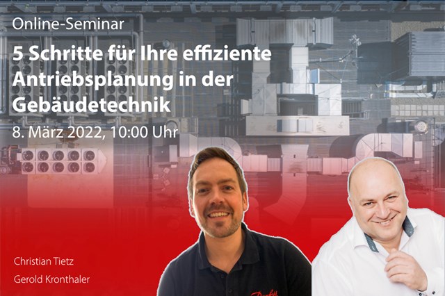 在线研讨会:5 Schritte für Ihreefiziente Antriebsplanung