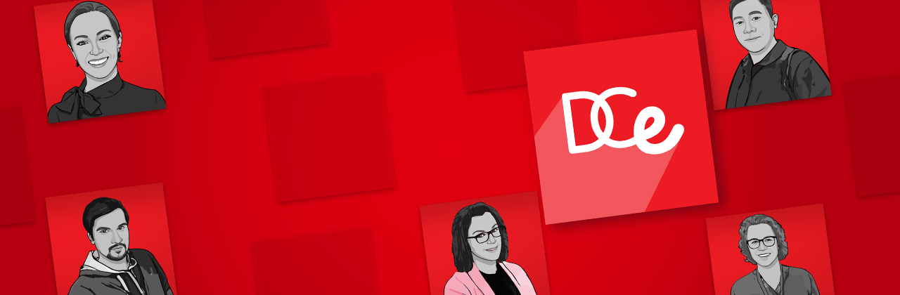 具有徽标的DCE团队